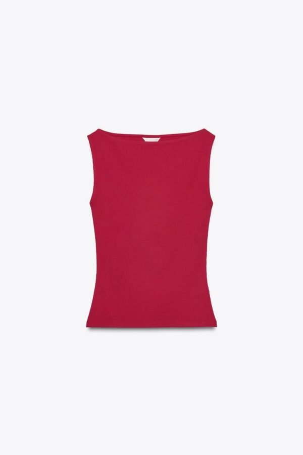 RIBBED SHORT SLEEVE TOP