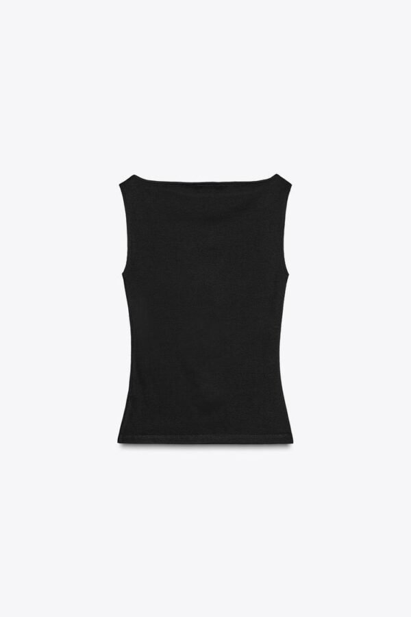 RIBBED SHORT SLEEVE TOP - Image 14