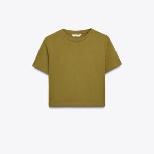 CROPPED STRETCH T-SHIRT