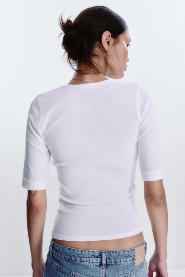 WASHED COTTON T-SHIRT - Image 2