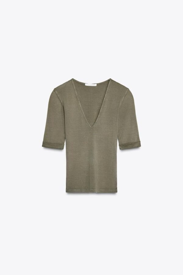 WASHED COTTON T-SHIRT - Image 11
