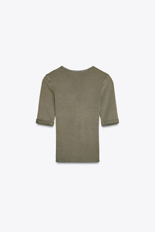 WASHED COTTON T-SHIRT - Image 12