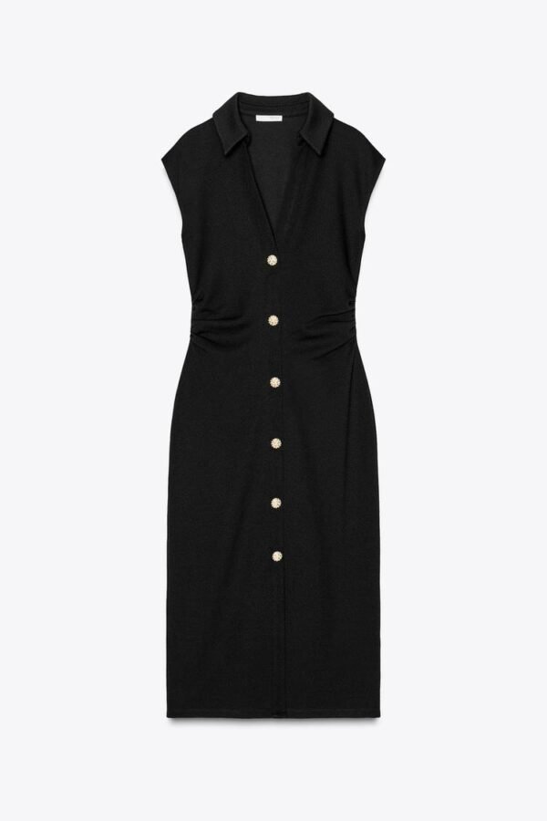 PIQUE SHIRT DRESS - Image 7