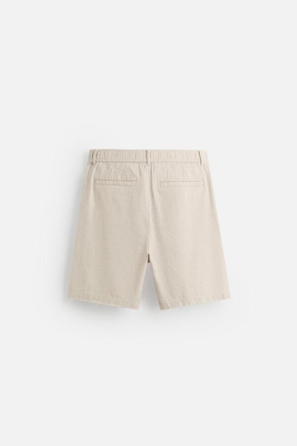 COTTON/LINEN BREMUDA SHORTS - Image 19