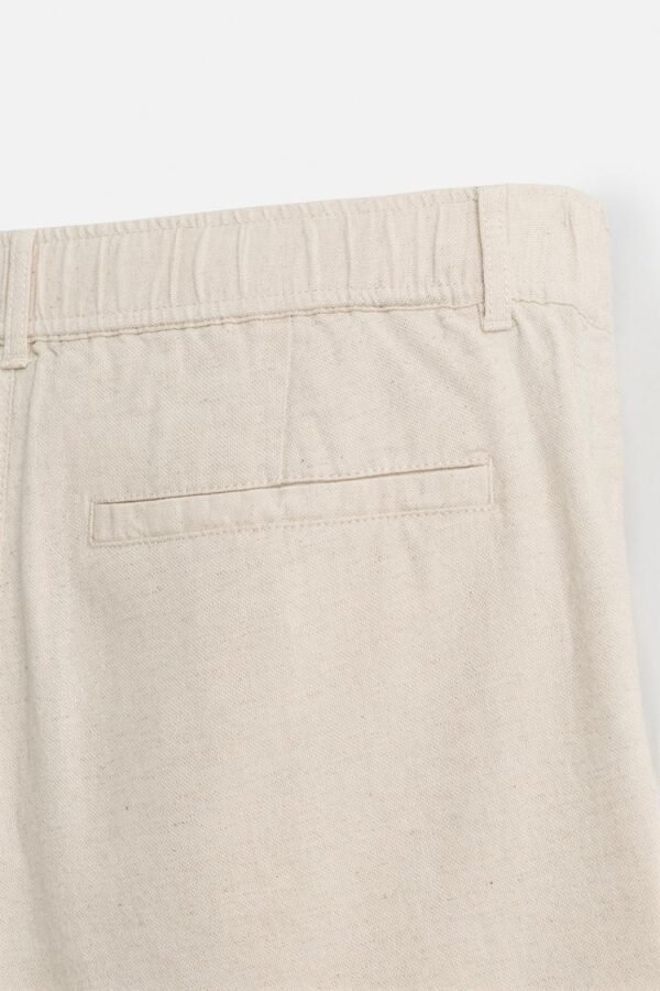 COTTON/LINEN BREMUDA SHORTS - Image 21