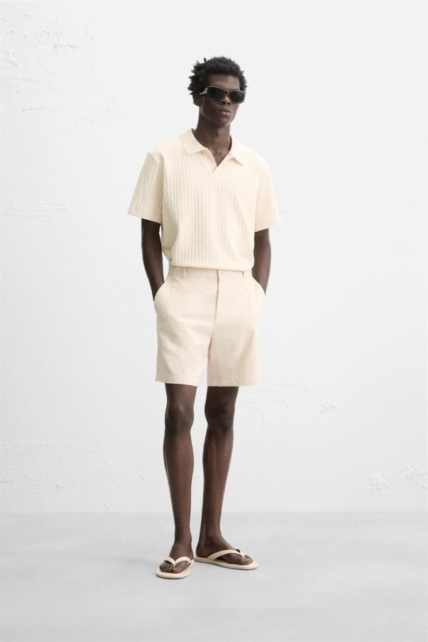 COTTON/LINEN BREMUDA SHORTS - Image 22