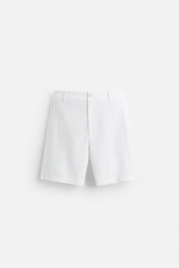 COTTON/LINEN BREMUDA SHORTS