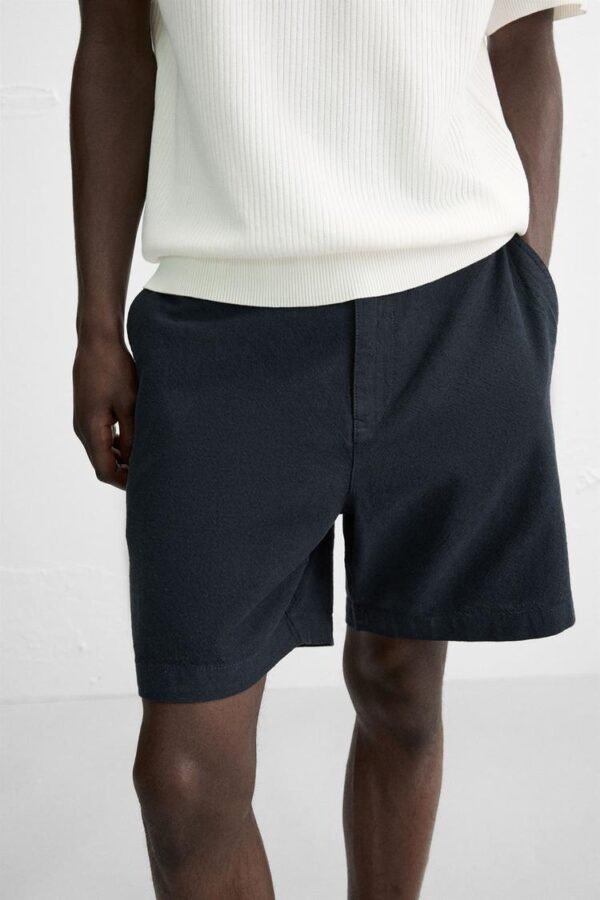 COTTON/LINEN BREMUDA SHORTS - Image 11