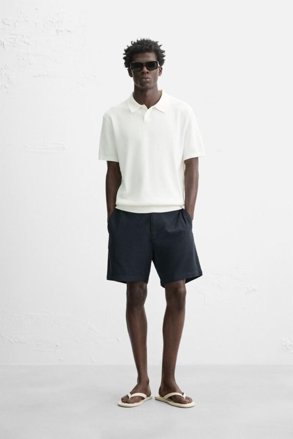 COTTON/LINEN BREMUDA SHORTS - Image 13