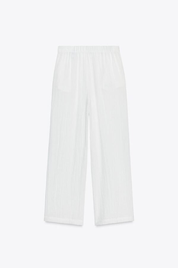 RUSTIC WIDE-LEG TROUSERS