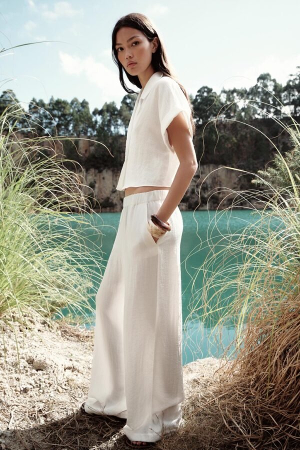 RUSTIC WIDE-LEG TROUSERS - Image 3