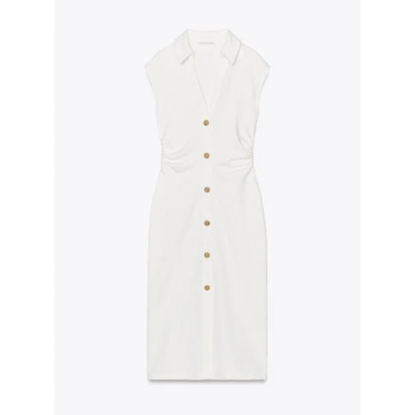 PIQUE SHIRT DRESS